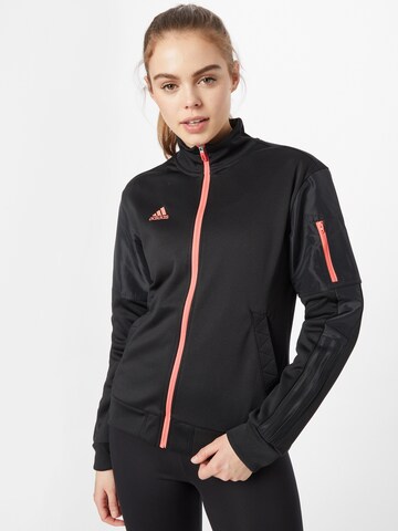 ADIDAS SPORTSWEAR Sports jacket 'Tiro' in Black: front