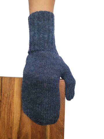 Posh Gear Mittens 'Pugnoguanti' in Blue