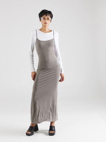 Gina Tricot Obleka | siva barva: sprednja stran