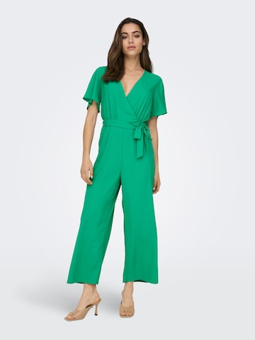 Tuta jumpsuit 'Nelly' di ONLY in verde: frontale