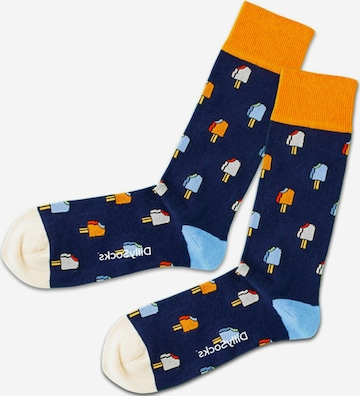 DillySocks Socken 'Frozen Night' in Blau: predná strana