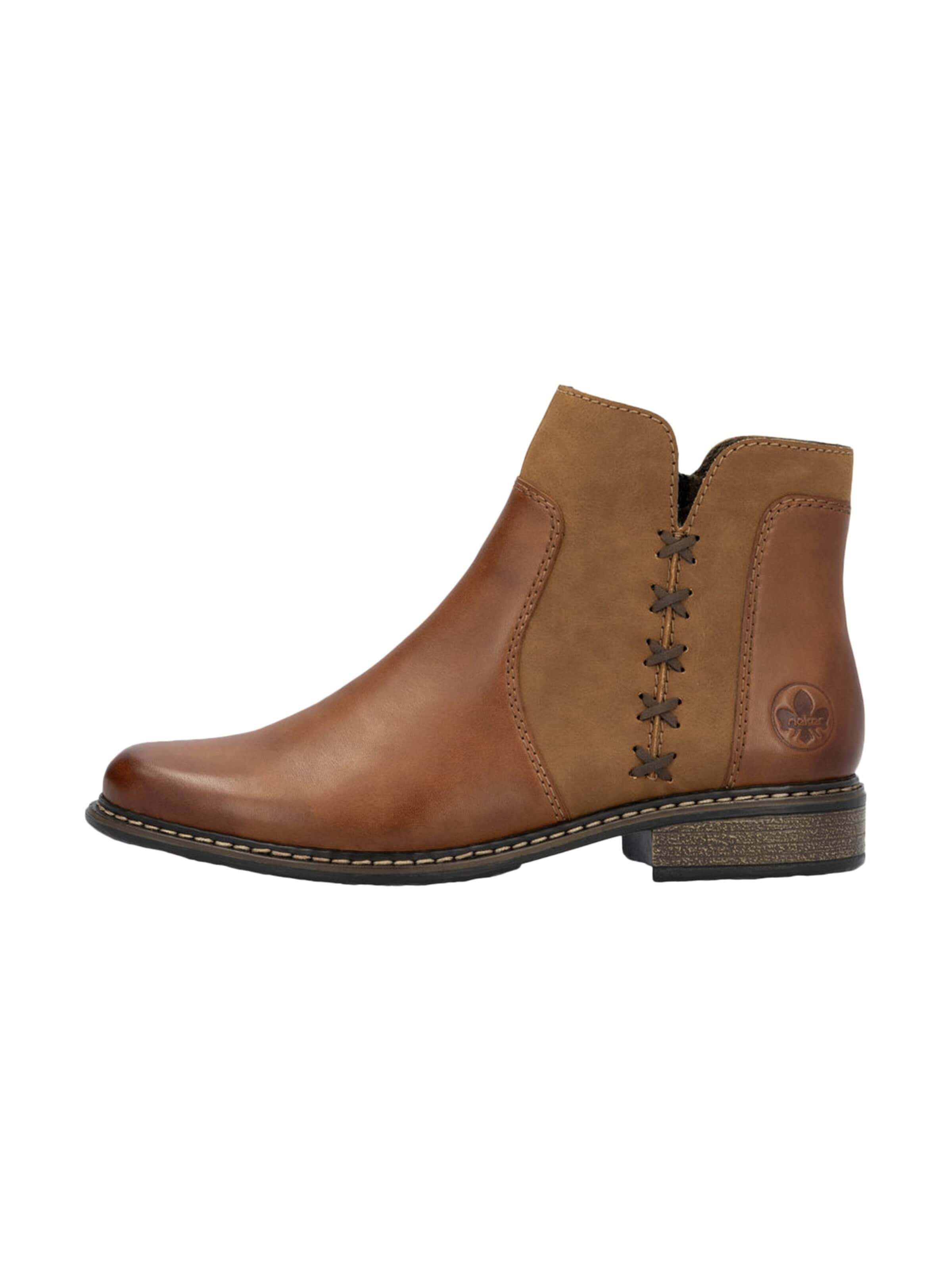 Bottines Rieker en marron : devant