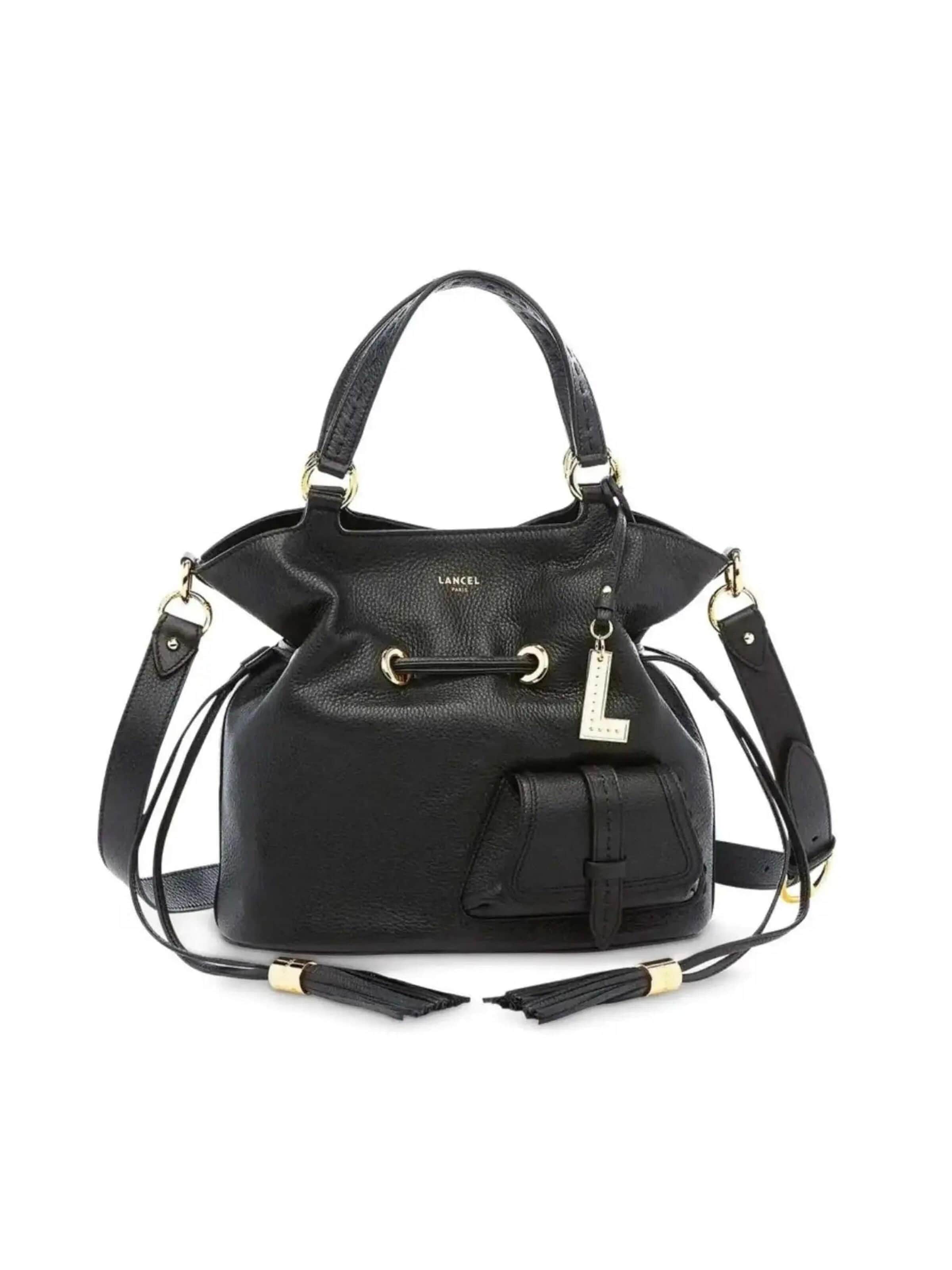 Lancel Handbag in Black: front