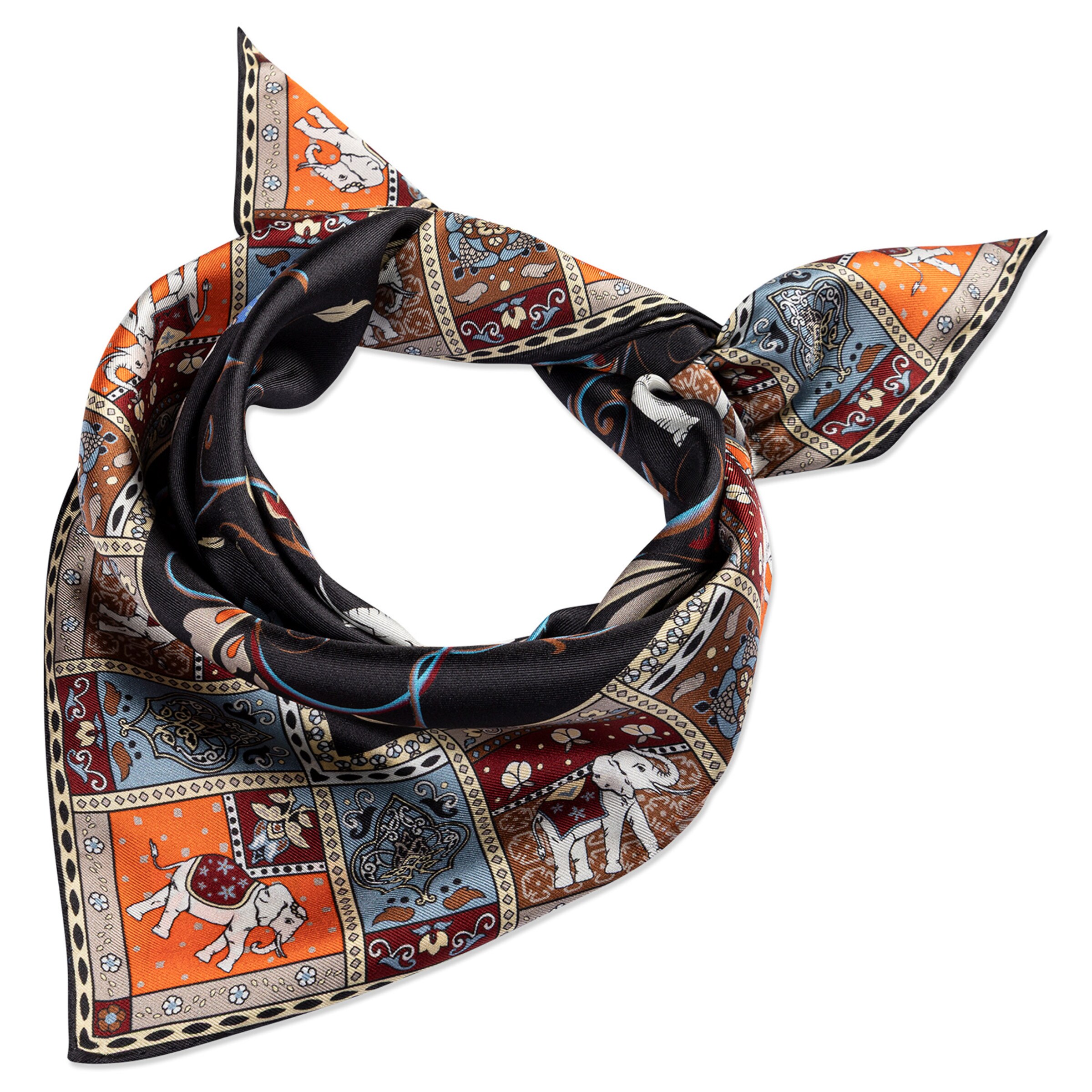Foulard ' Lucky Elephant ' di Roeckl in colori misti