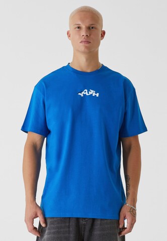 T-Shirt Lost Youth en bleu : devant