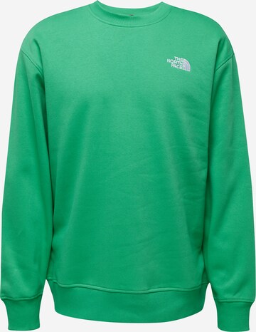 Bluză de molton 'Essential' de la THE NORTH FACE pe verde: față