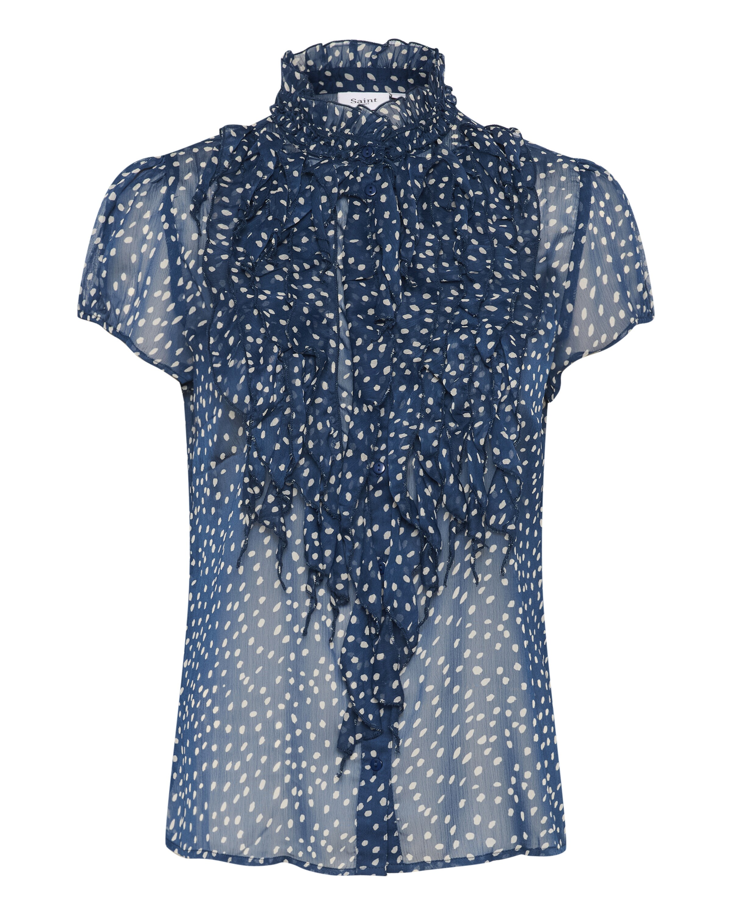SAINT TROPEZ Shirt 'Lilja' in Blue: front