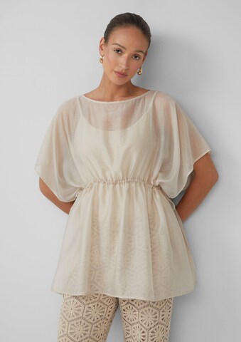s.Oliver BLACK LABEL Blouse in Beige: voorkant