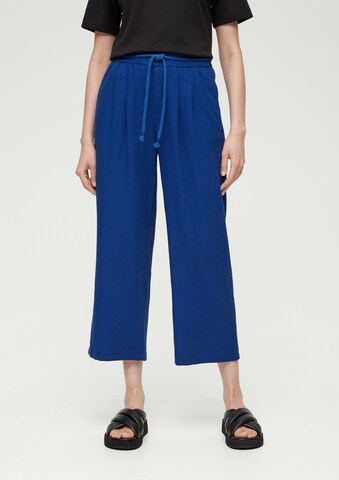 s.Oliver Wide Leg Hose in Blau: predná strana