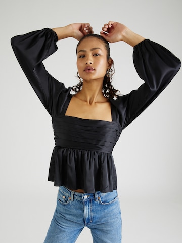 Abercrombie & Fitch Blouse 'EMERSON' in Zwart: voorkant