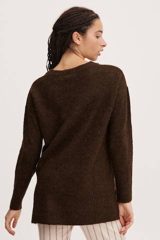 ICHI Strickpullover 'KAMARA' in Braun