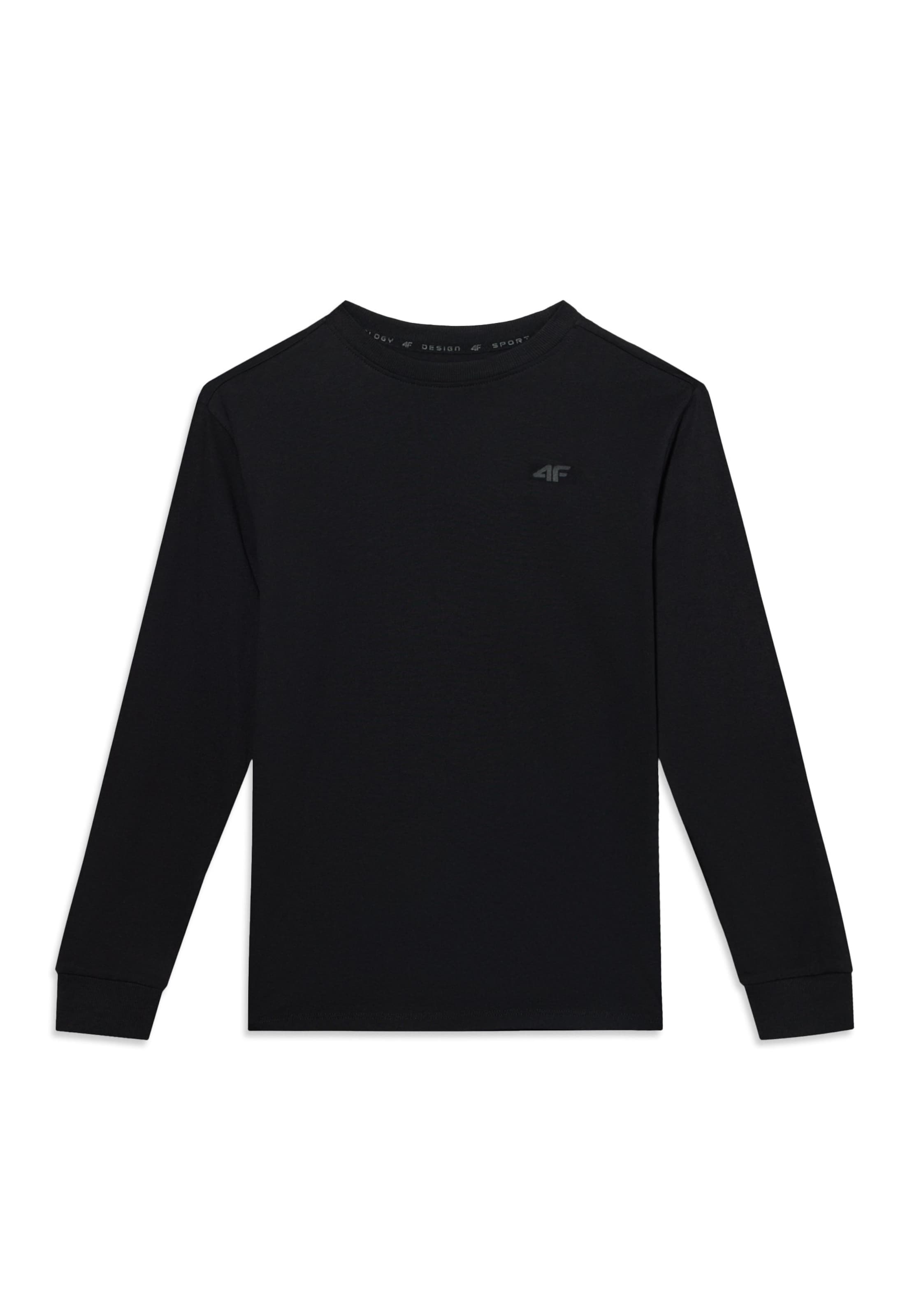 Maglia funzionale di 4F Junior in nero: frontale