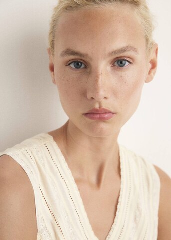 MANGO Nightgown 'Tere' in Beige