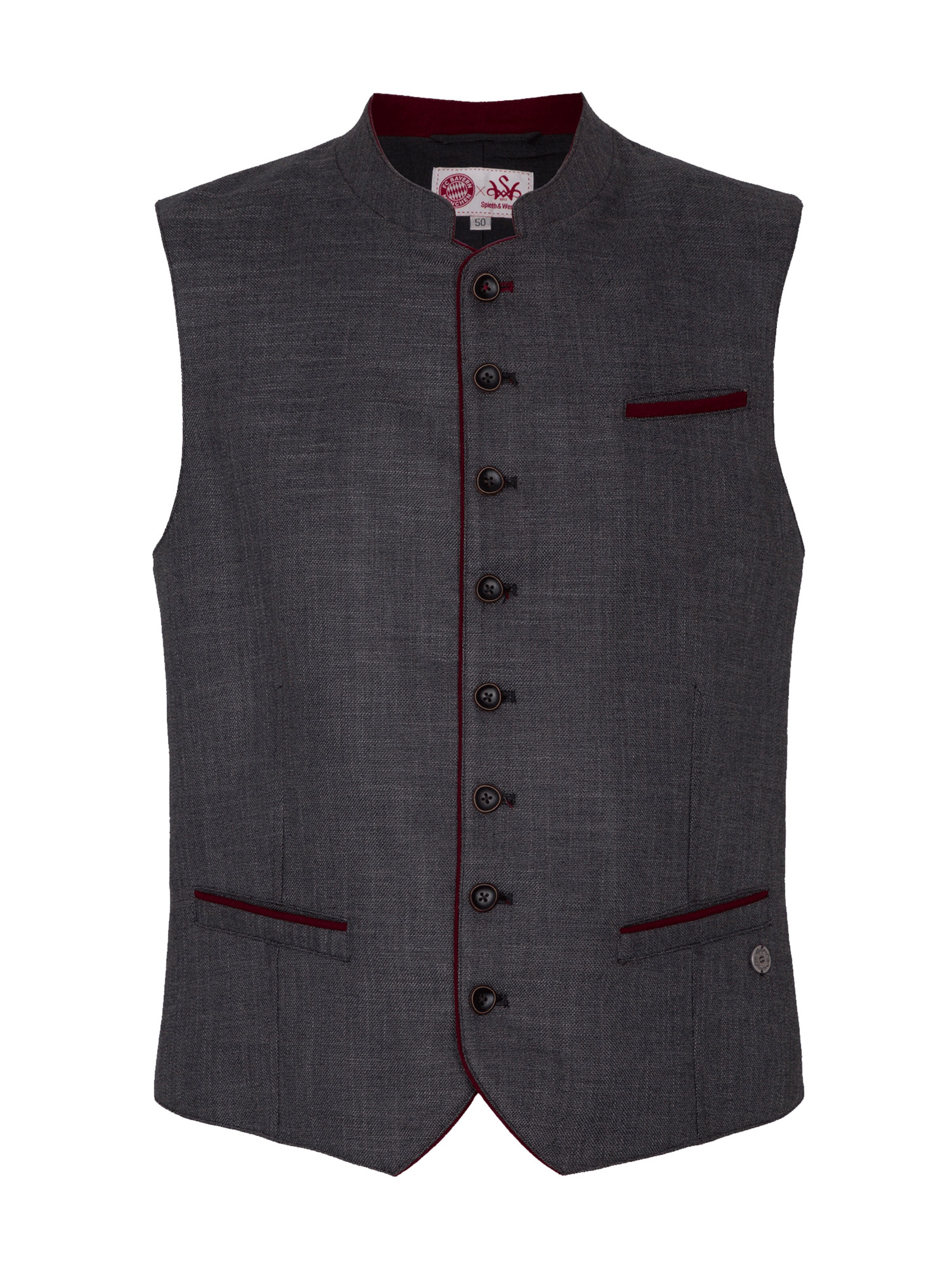 SPIETH & WENSKY Traditional Vest in Grey: front