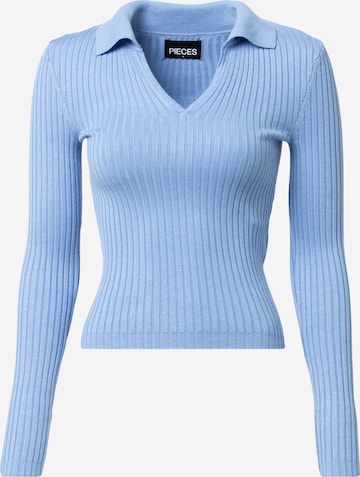 PIECES Pullover 'LAISA' in Blau: predná strana