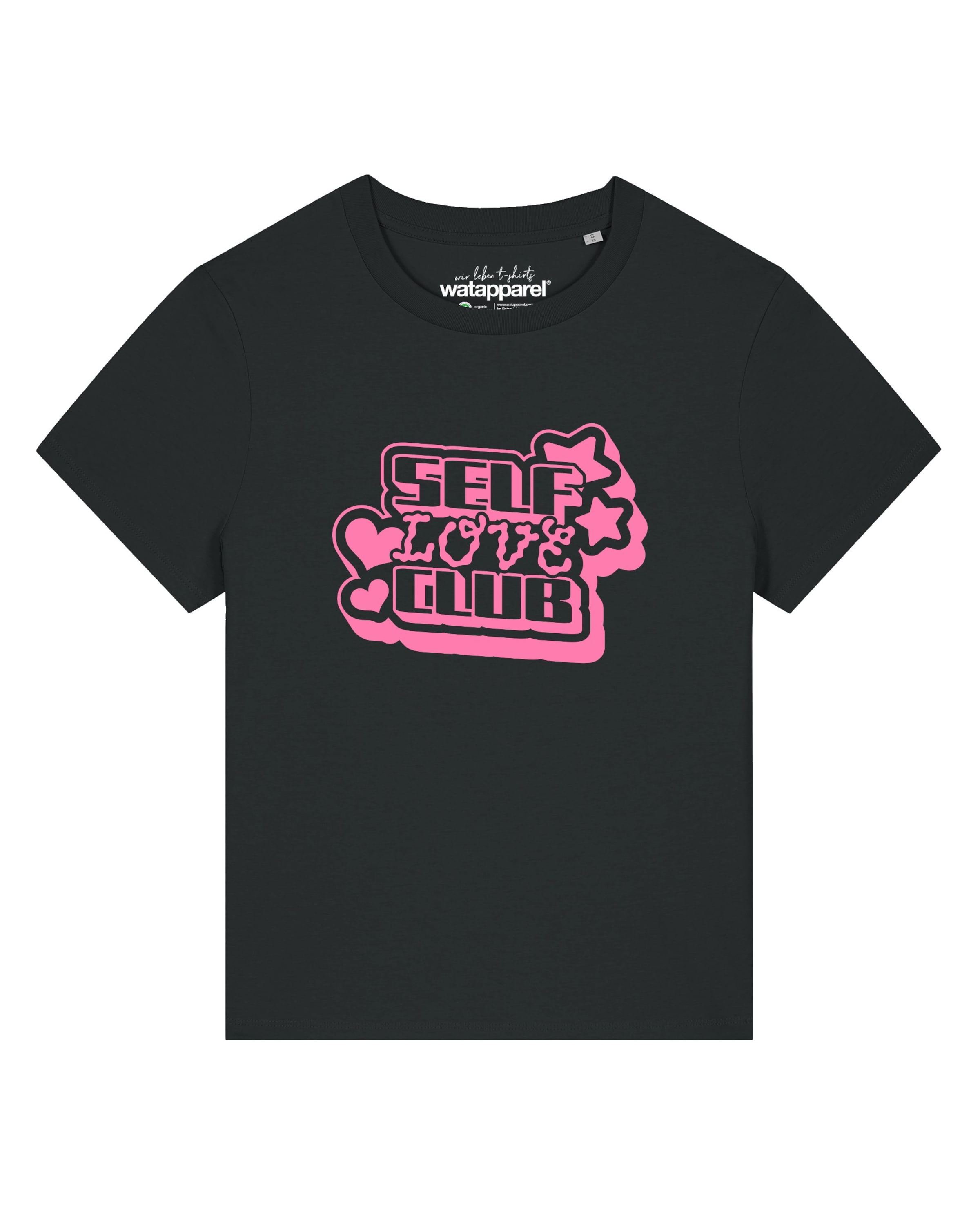 Watapparel Shirt 'Self love Club' in Black: front
