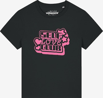 Watapparel Shirt 'Self love Club' in Black: front
