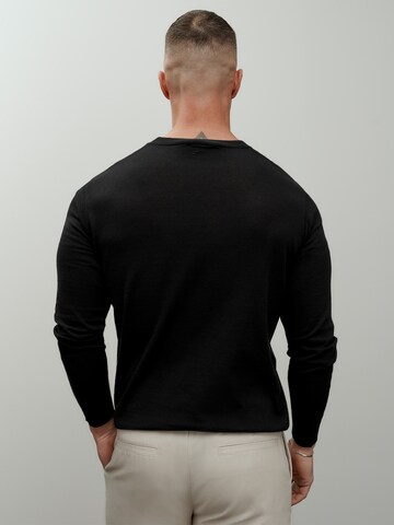 DAN FOX APPAREL Πουλόβερ 'Essential' σε μαύρο