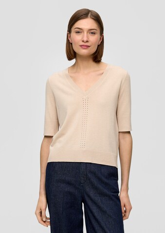 Pullover di s.Oliver BLACK LABEL in beige: frontale