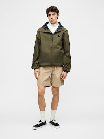 QUIKSILVER Αθλητικό μπουφάν 'OVER TAPE' σε πράσινο