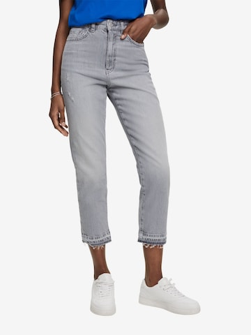 ESPRIT Slimfit Jeans in Grijs: voorkant