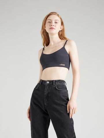 ABOUT YOU x Kamila Šikl Bralette Knitted Top 'Cara' in Black: front