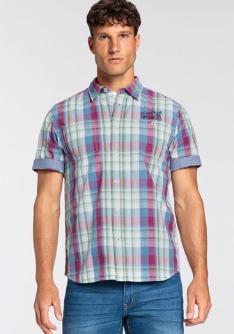 Man's World Comfort Fit Hemd in Mischfarben: Vorderseite