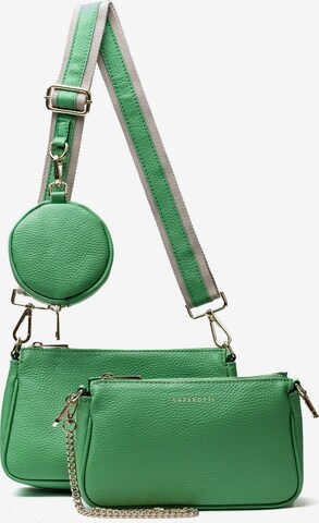 Lazarotti Crossbody Bag 'Milano' in Green: front
