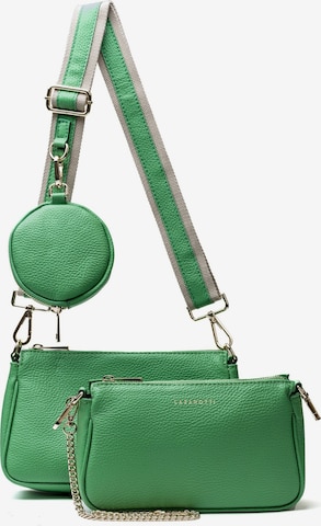 Lazarotti Crossbody Bag 'Milano' in Green: front