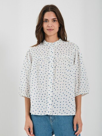 NORR Shirt ' NO ' in Blauw: voorkant