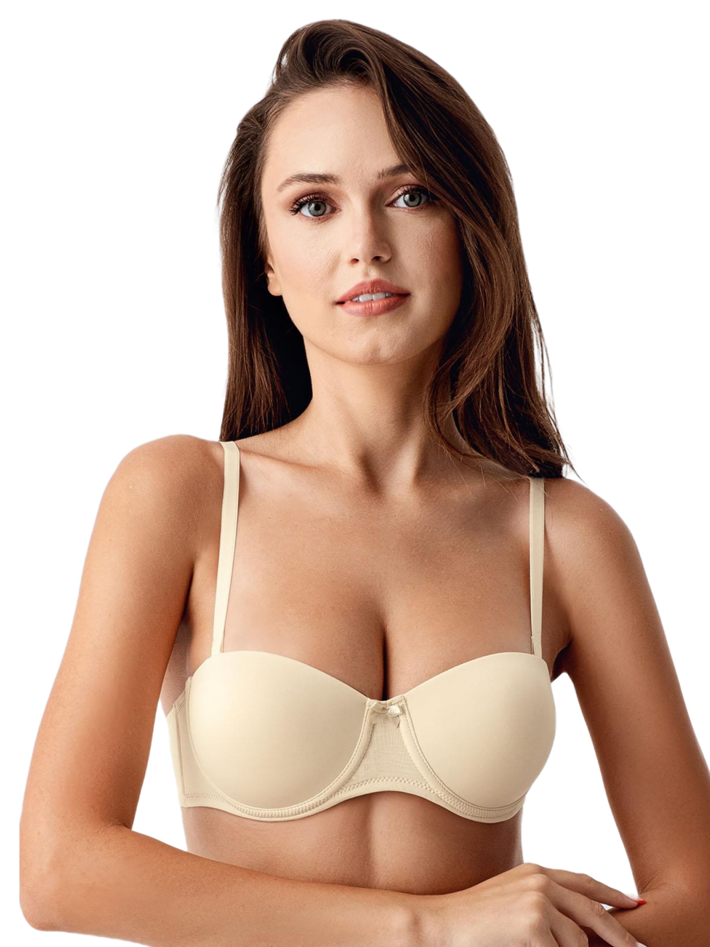 C&City Push-up BH in Beige: voorkant