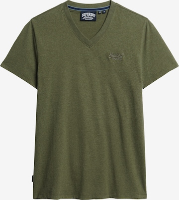 T-Shirt Superdry en vert : devant