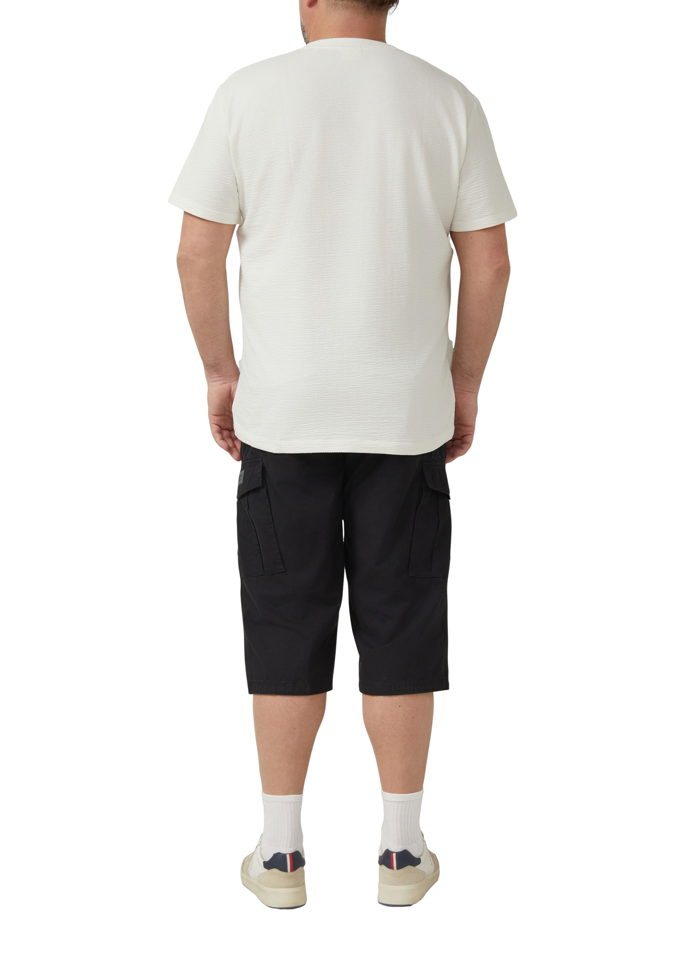 s.Oliver Regular Bermuda ' FILE ' in Schwarz