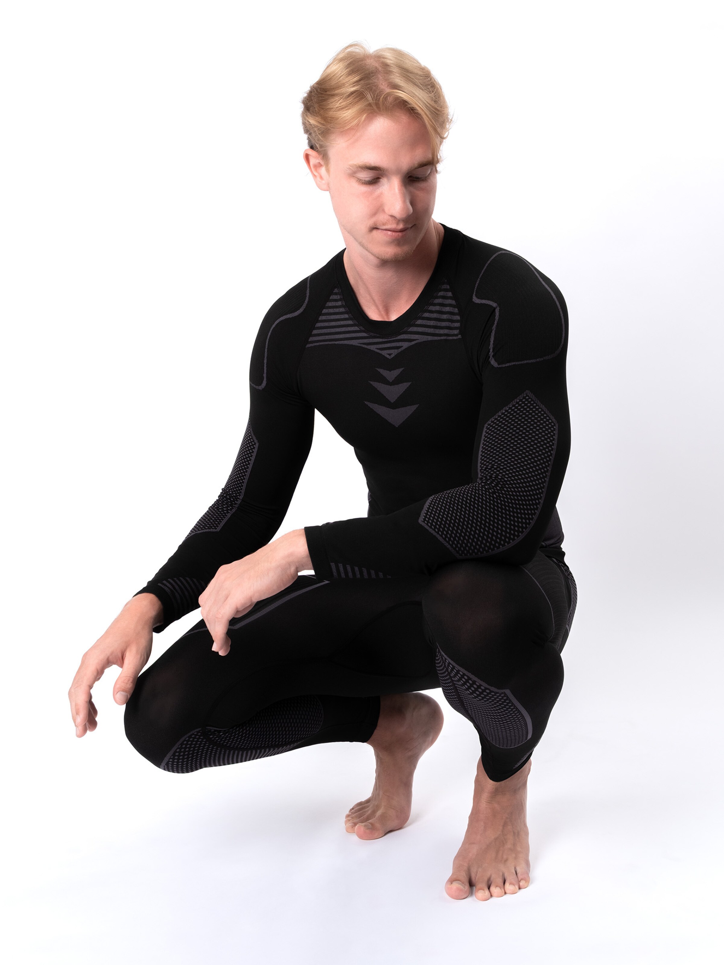 Occulto Slimfit Funktionswäsche 'James' in Schwarz