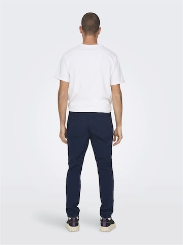 Only & Sons Regular Broek in Blauw