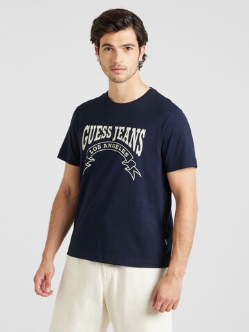 GUESS JEANS - Camisa em azul: frente