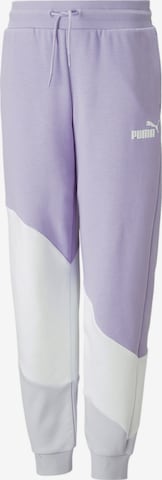 PUMA Tapered Pants 'POWER' in Purple: front