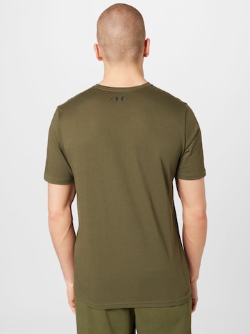 UNDER ARMOUR Funkcionalna majica | zelena barva