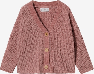 MANGO KIDS Knit Cardigan 'Souffleb' in Pink: front