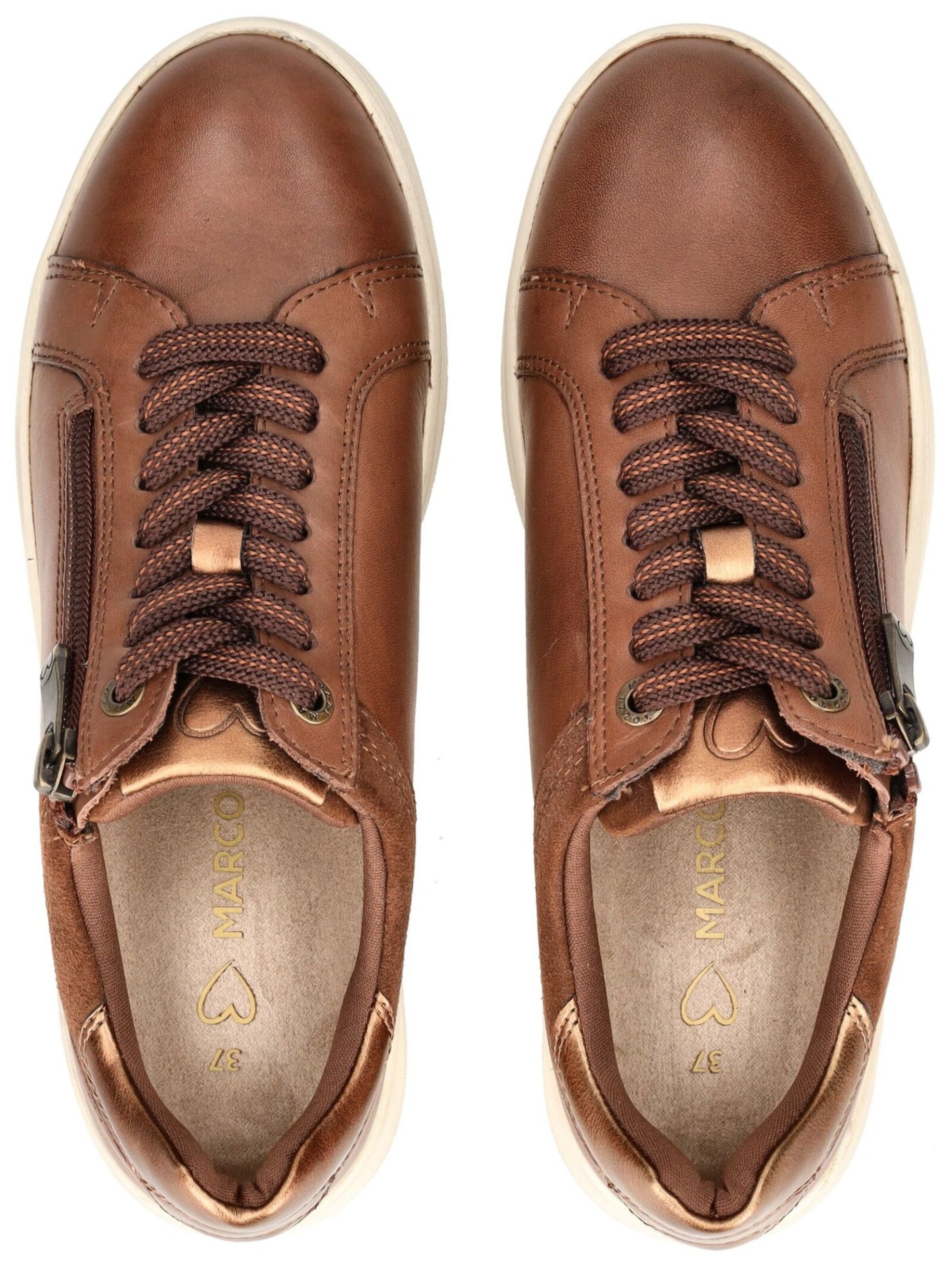 MARCO TOZZI Athletic lace-up shoe in Brown