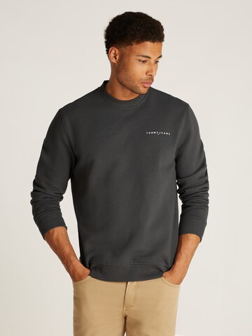 Sweat-shirt Tommy Jeans en gris : devant
