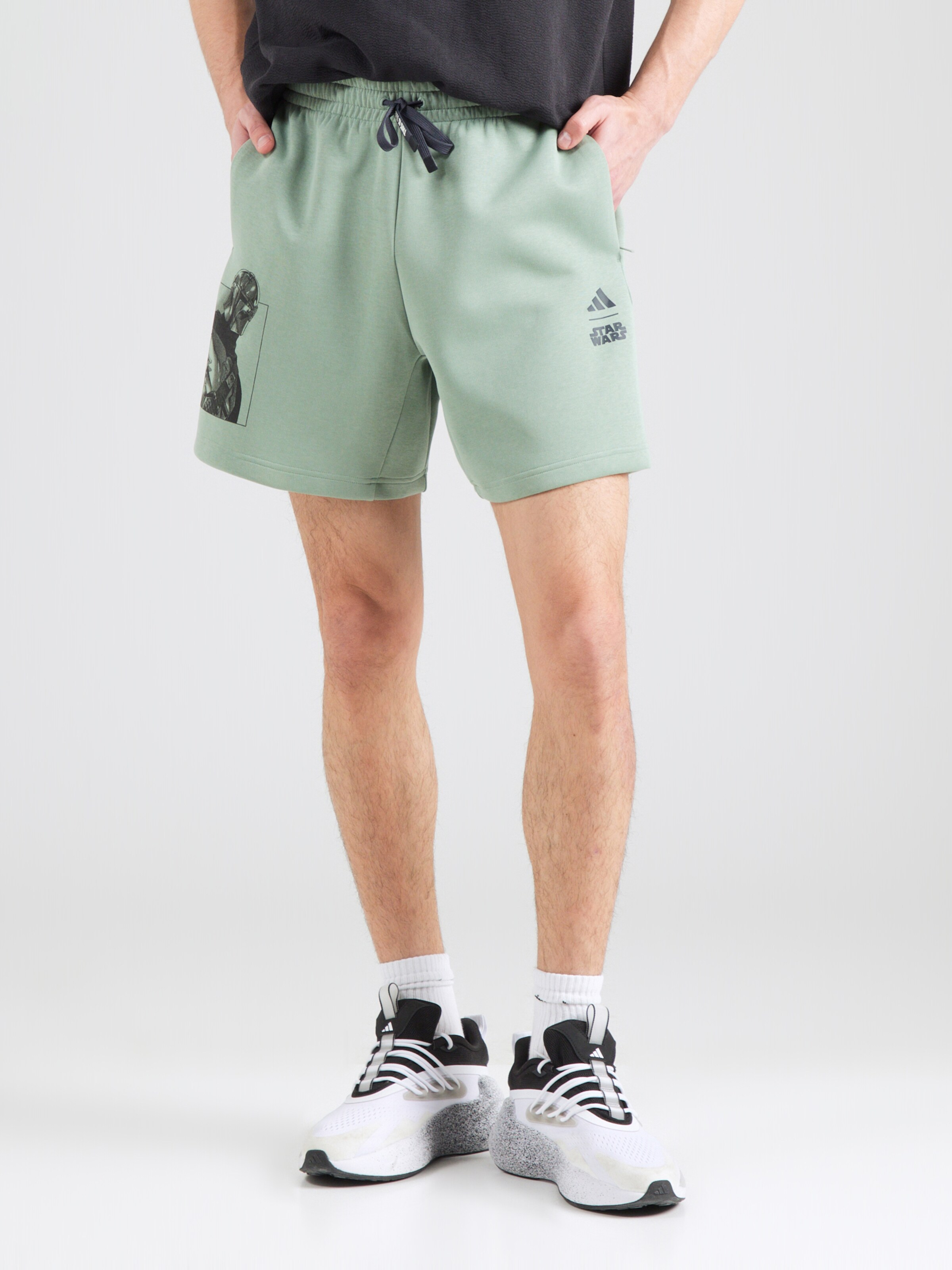 ADIDAS SPORTSWEAR Regular Workout Pants 'Star Wars The Mandalorian' in  Pastel Green | ABOUT YOU