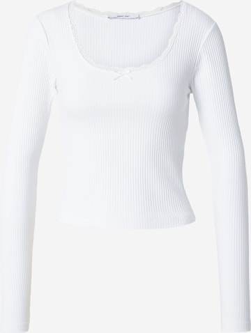 balta ABOUT YOU Marškinėliai 'Sanja': priekis