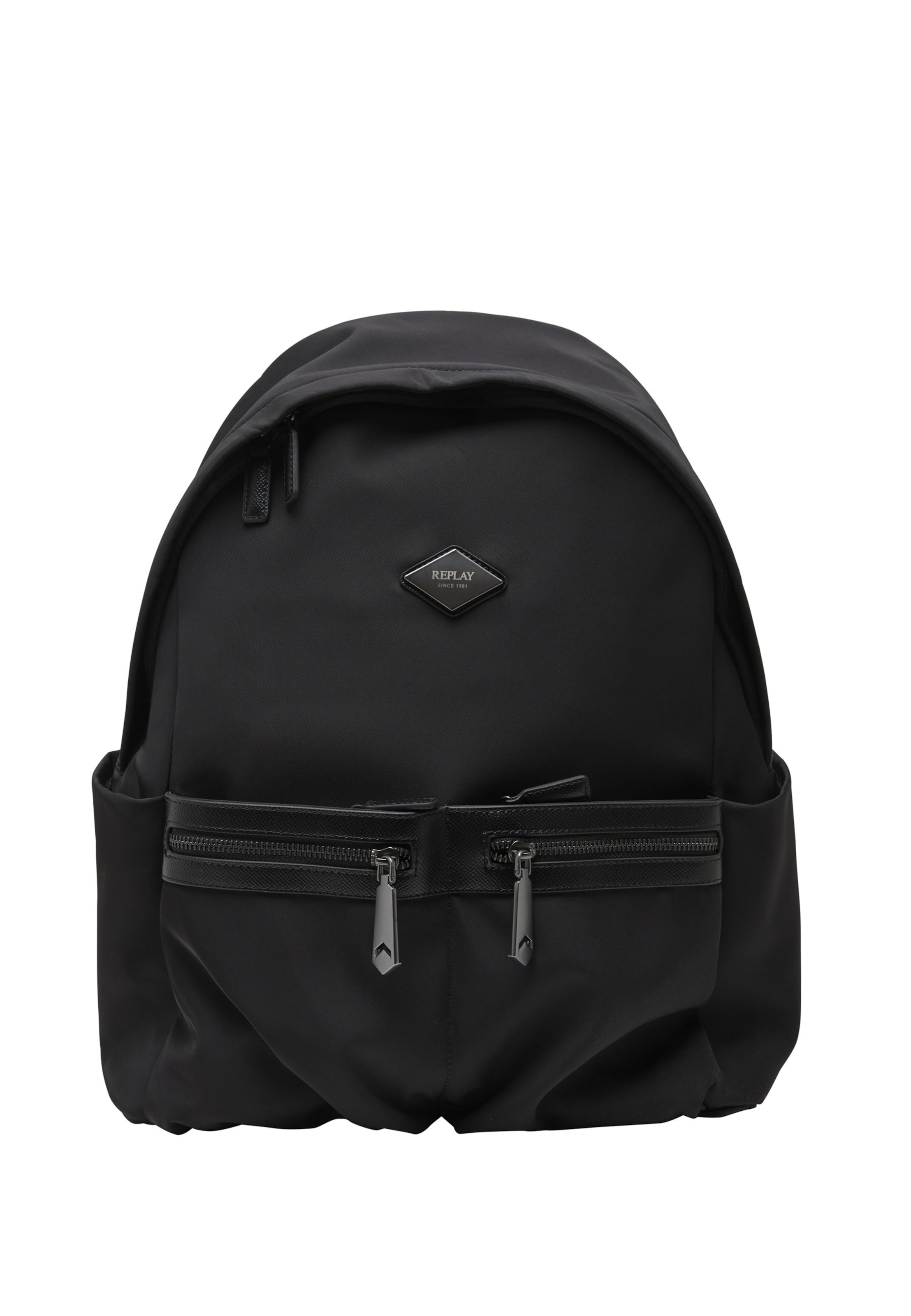 Sac à dos REPLAY en noir : devant