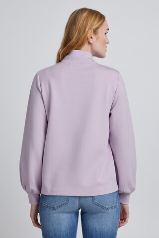 b.young Sweatshirt 'BYPUSTI HALFZIP' in Purple