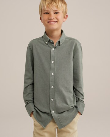 WE Fashion Regular fit Button up shirt in Green