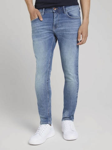 TOM TAILOR DENIM Skinny Jeansy 'Piers' w kolorze niebieski: przód