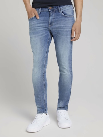 TOM TAILOR DENIM Skinny Jeans 'Piers' in Blauw: voorkant