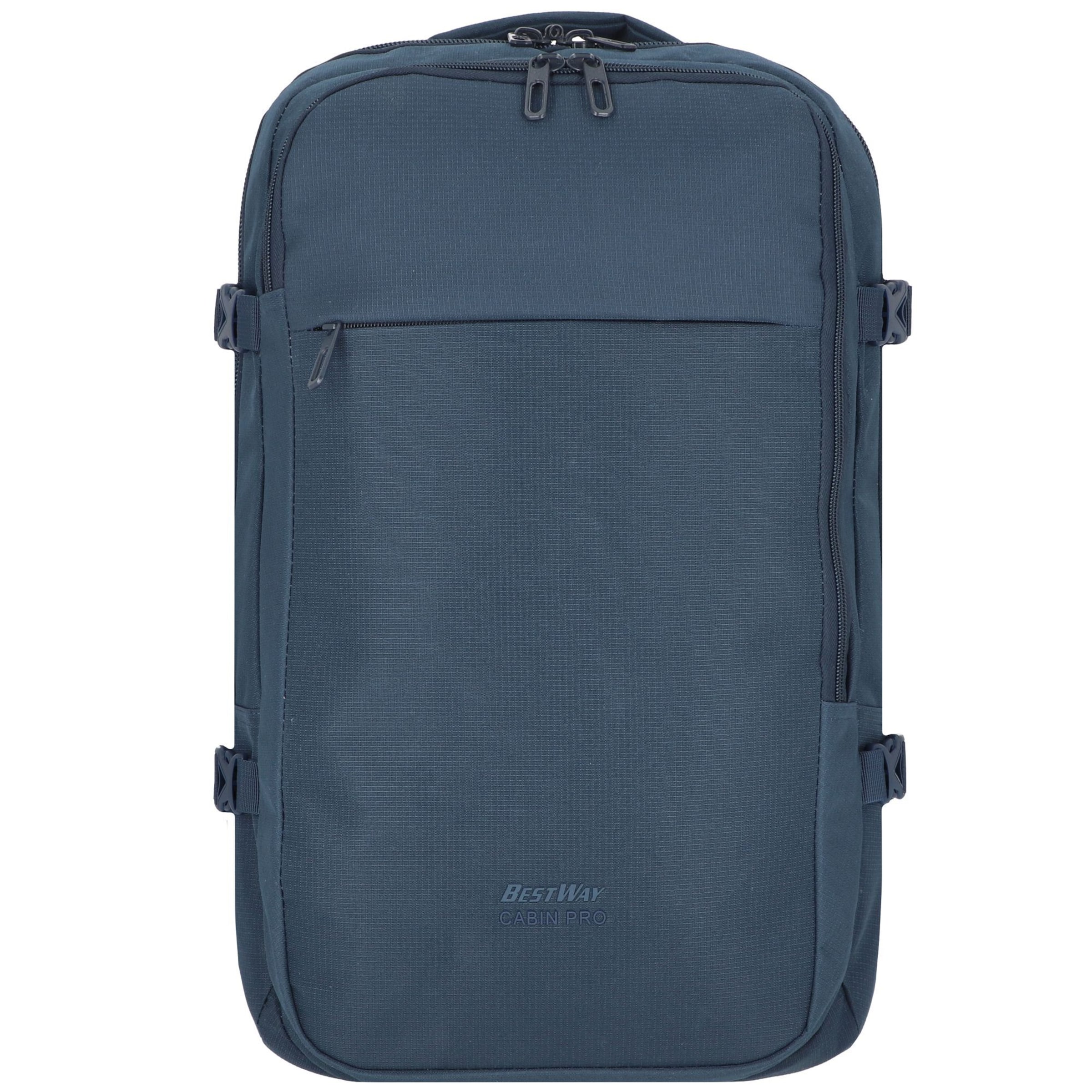 Worldpack Rugzak 'Cabin Pro' in Blauw: voorkant