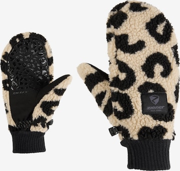 ZIENER Skihandschuhe 'ISHERPA' in Beige: Vorderseite
